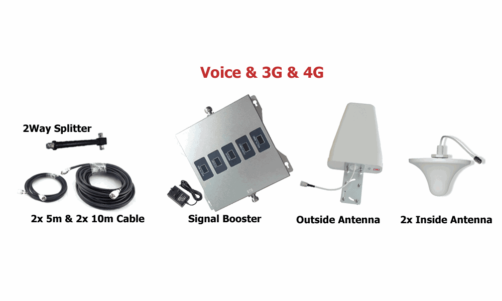nz all network signal booster kit voice&3g&4g 1000sqm
