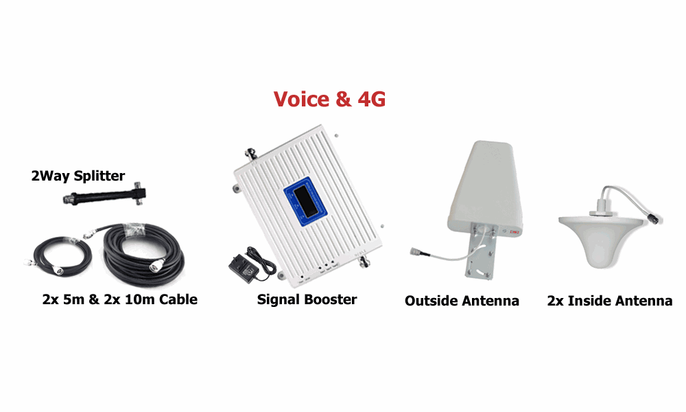 nz all network signal booster kit voice&4g 1000sqm